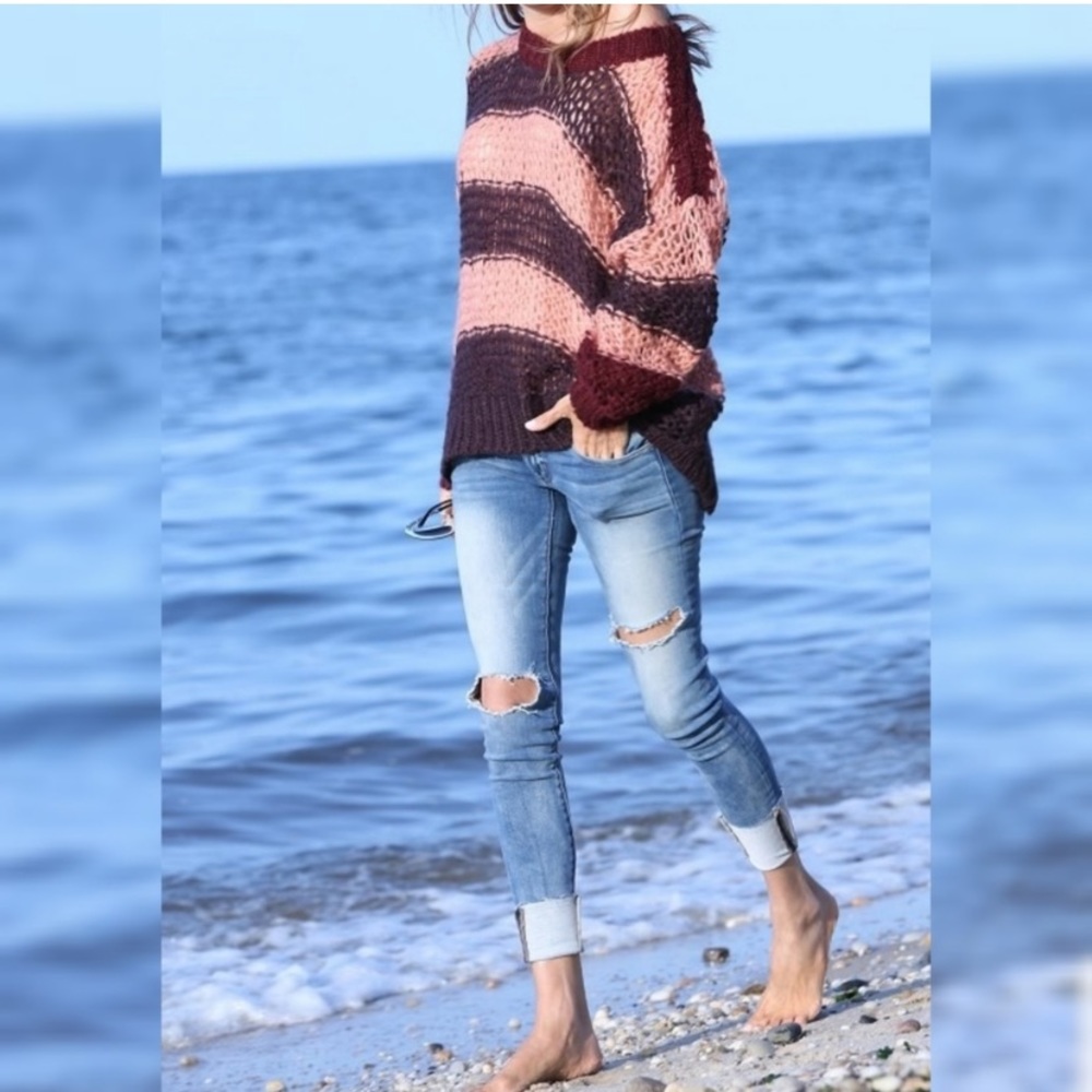 Anthropologie Lili’s Closet Rugby Stripe Sweater